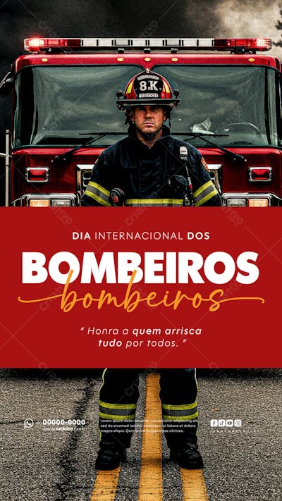 Dia Internacional do Bombeiro 04 de Maio Social Media story editável (3)