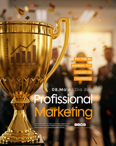 Dia do Profissional de Marketing 8 de Maio social media feed (2)