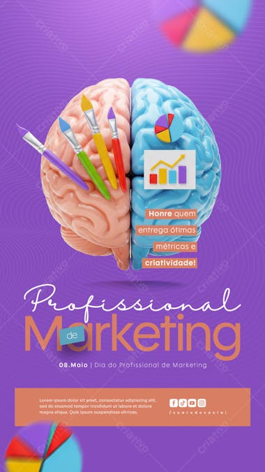 Dia do Profissional de Marketing 8 de Maio social media Story (1)