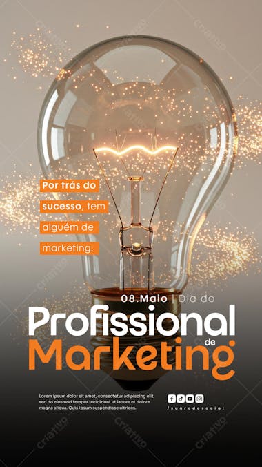 Dia do Profissional de Marketing 8 de Maio social media Story (3)