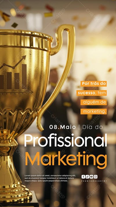 Dia do Profissional de Marketing 8 de Maio social media Story (2)