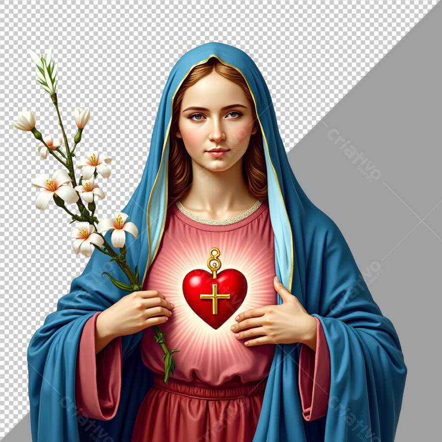Imagem Sagrada Família PSD Editável