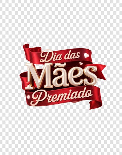 SELO 3D Dia das Mães Premiado PNG TRANSPARENTE