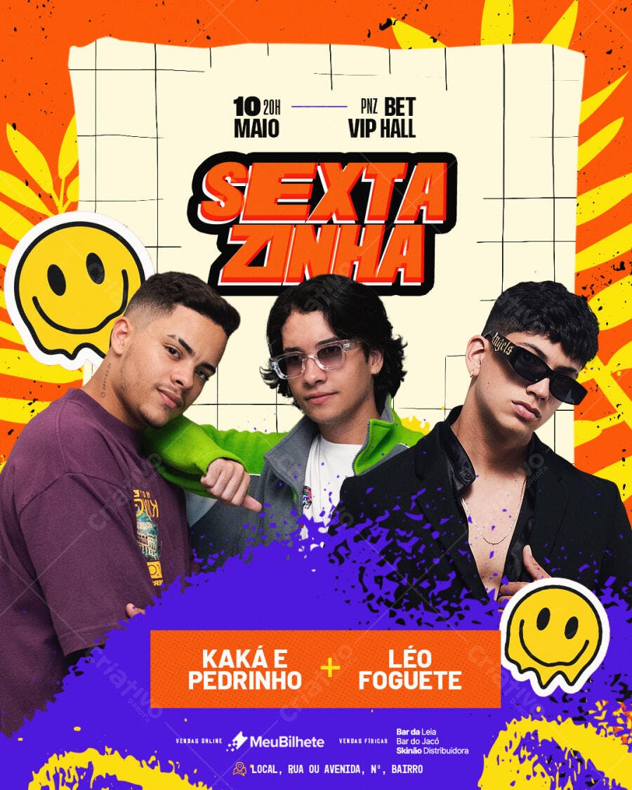 Flyer Festa 10 de Maio PSD Editável