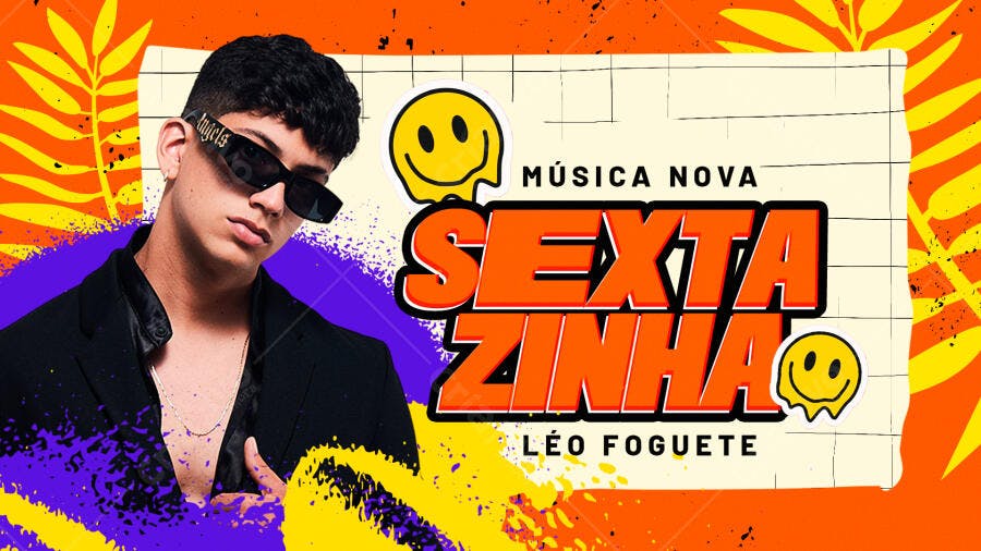 Flyer para Festa Sexta-feira PSD Editável