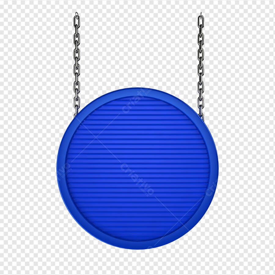Placa Circular Azul para Promoções PSD Editável