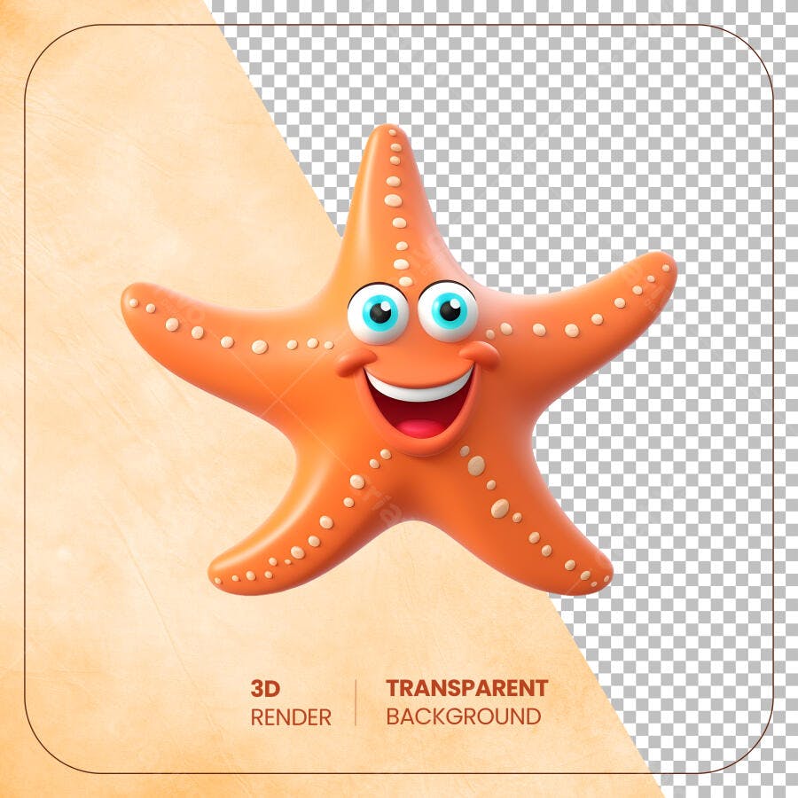 Post Instagram Estrela do Mar PNG com fundo transparente