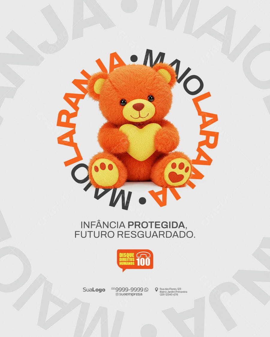 Flyer Dia da Criança PSD Editável