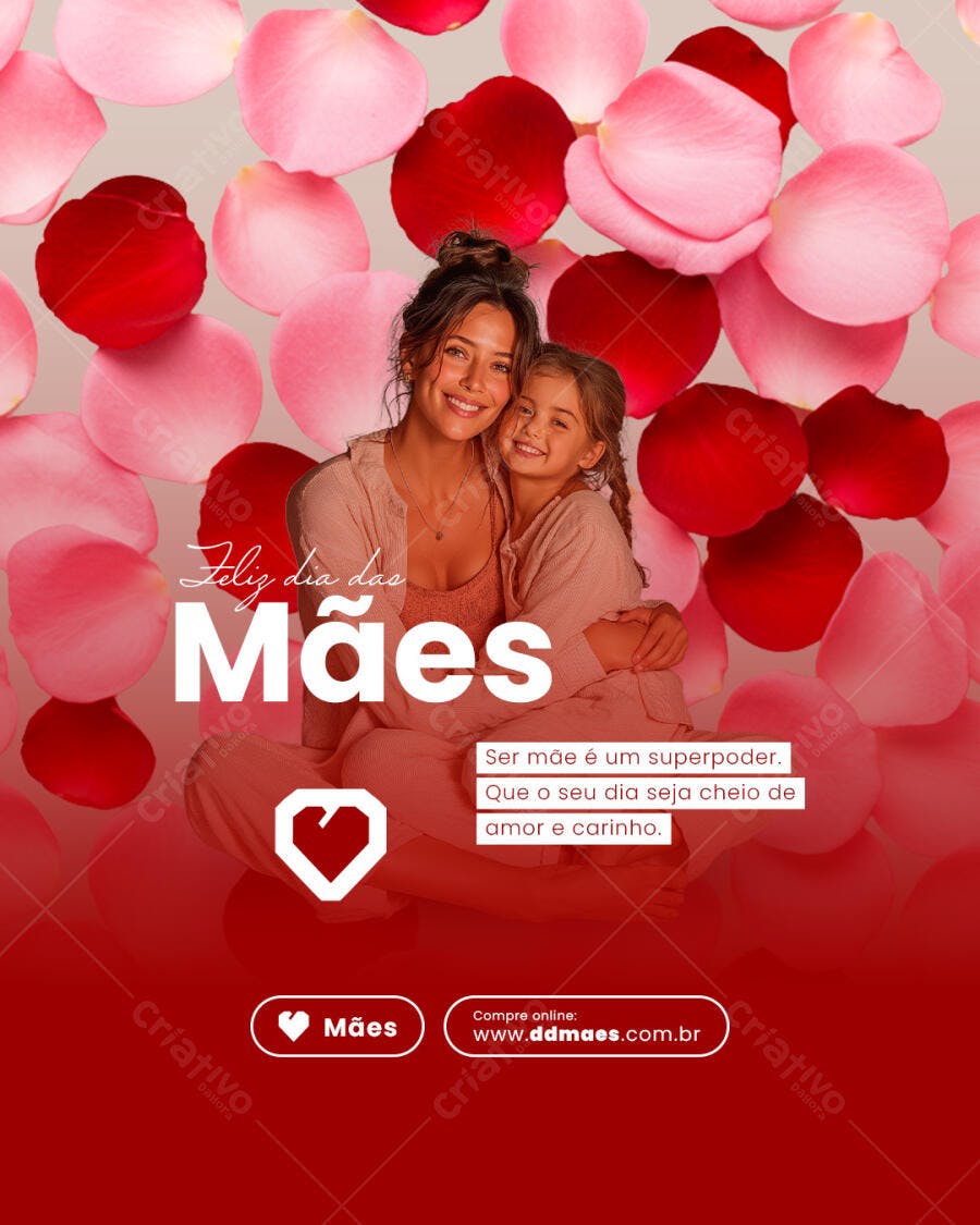 Postagem Dia das Mães PSD Editável
