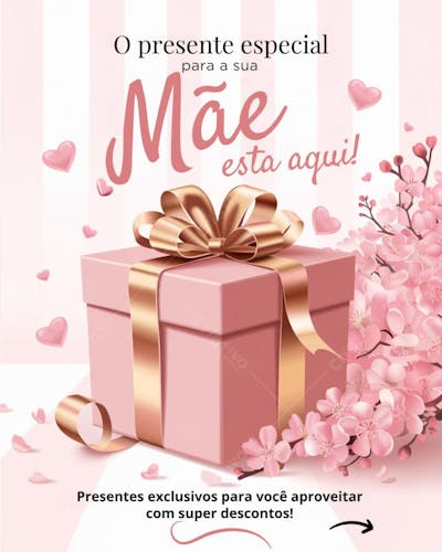 Arte presente dia das mães 