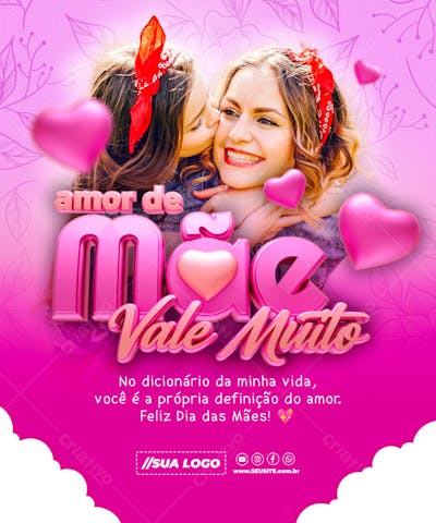 Dia das Mães Data Comemorativa Redes Sociais