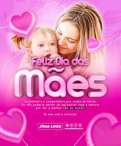 Dia das Mães Data Comemorativa Redes Sociais