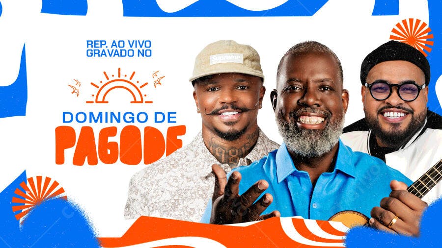 Flyer Domingo de Pagode PSD Editável