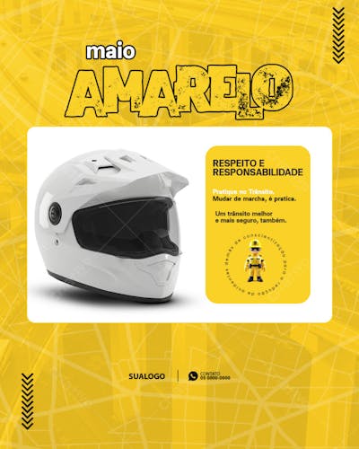 Maio Amarelo paz no trânsito começa por você