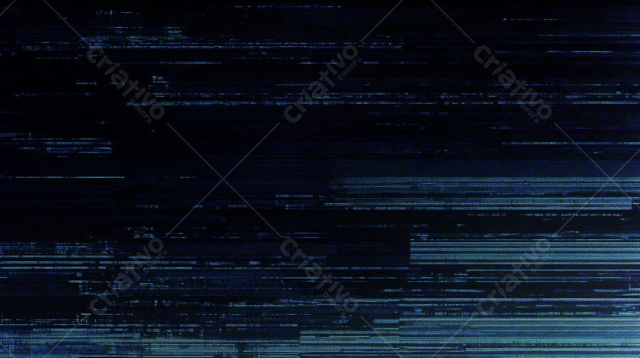 Textura Glitch Azul Escuro para Fundo Digital
