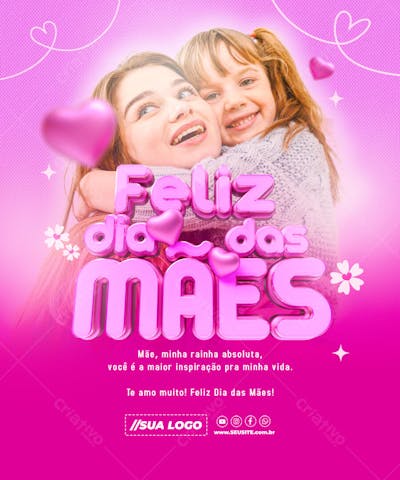 Dia das Mães Data Comemorativa Redes Sociais