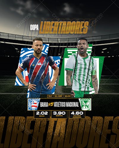 Jogo do Dia - Bahia X Atlético Nacional