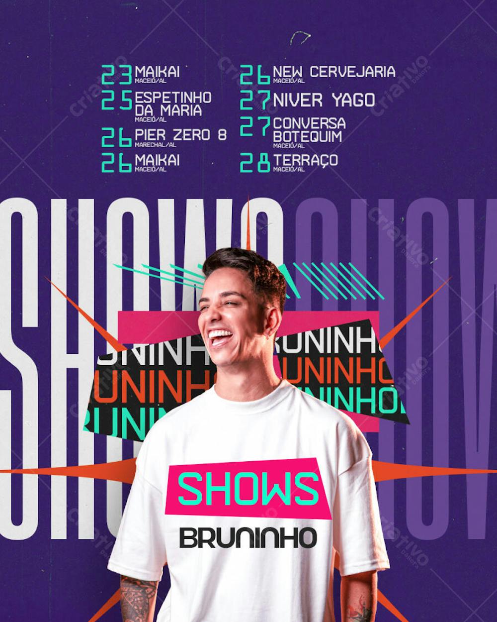 Shows da Semana - Bruninho