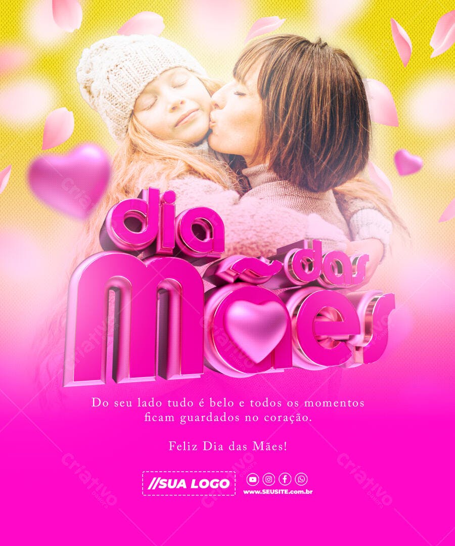 Postagem Dia das Mães PSD Editável