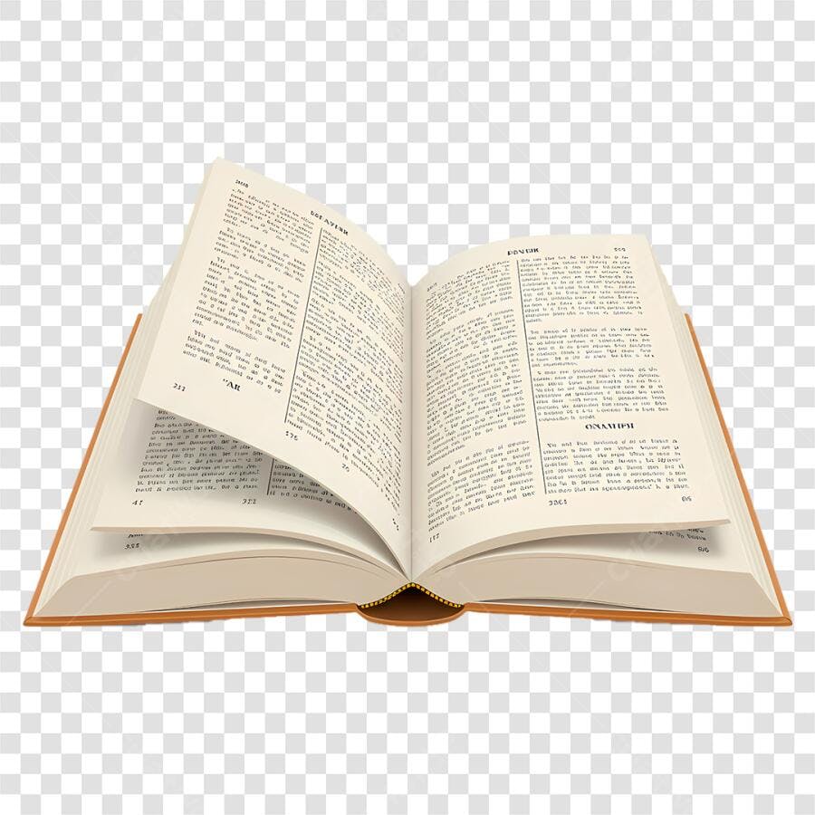 Mockup Livro Aberto PNG com fundo transparente