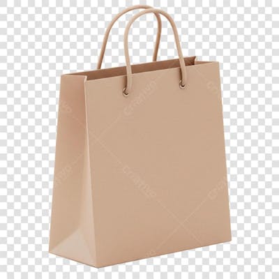 SACOLA DE COMPRAS RENDER 3D DIA DO CONSUMIDOR