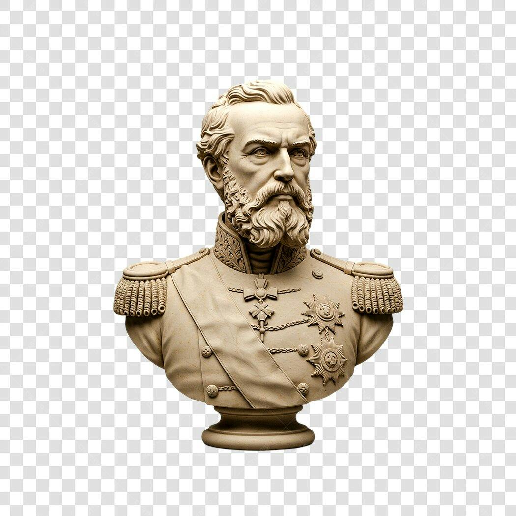 Mockup Busto General PNG com fundo transparente