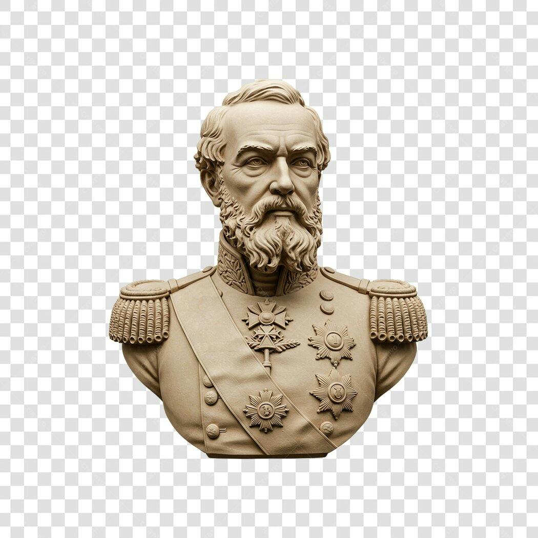 Mockup busto militar PNG com fundo transparente