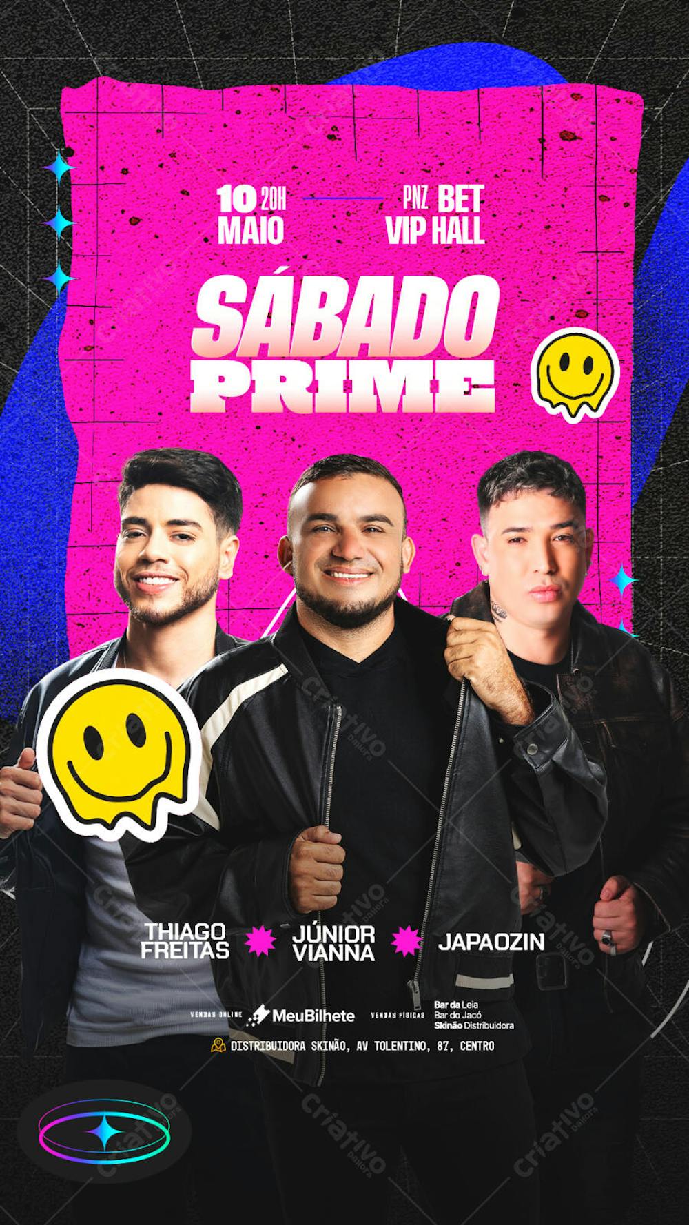 FLYER EVENTO SÁBADO PRIME STORY PSD EDITÁVEL
