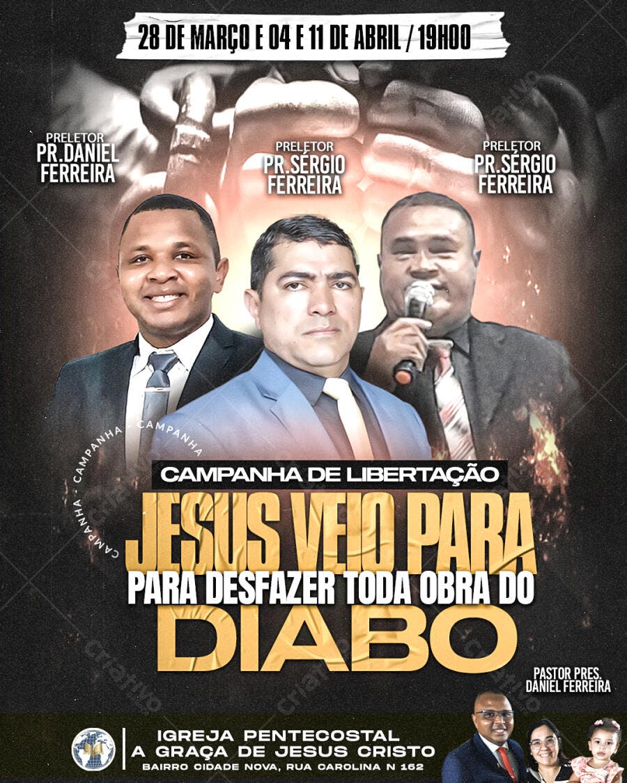 Flyer para Campanha de Libertação PSD Editável