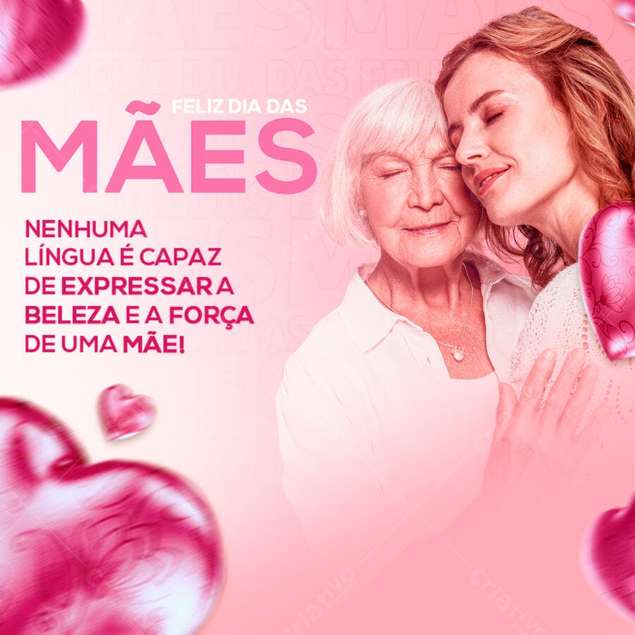 Postagem Dia das Mães PSD Editável