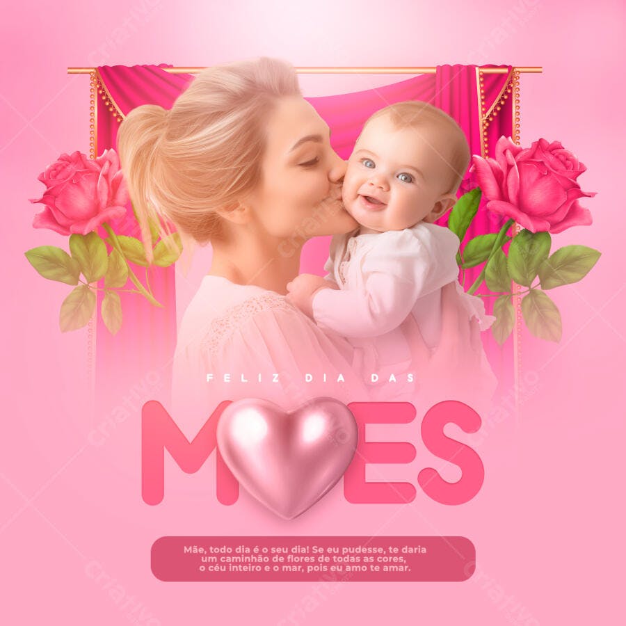 Flyer Dia das Mães PSD Editável