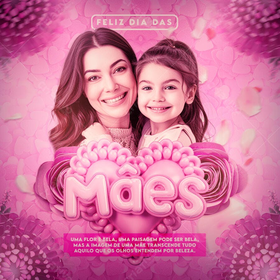Post para o Dia das Mães PSD Editável