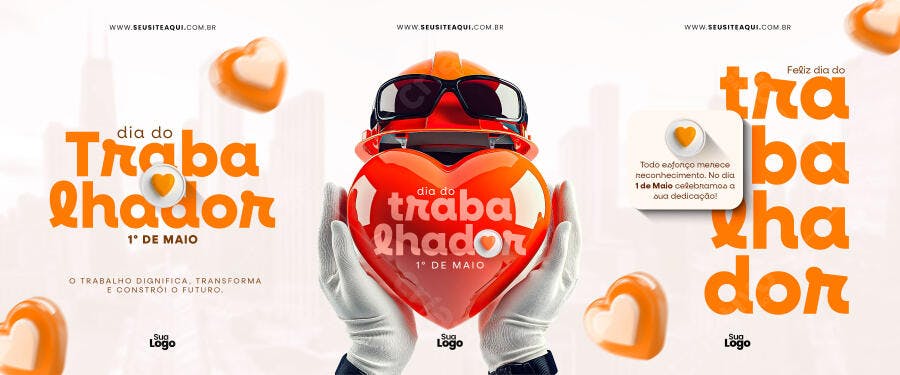 Banner Dia do Trabalhador PSD Editável