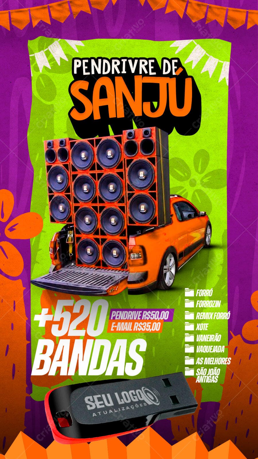 Flyer Festa Junina PSD Editável