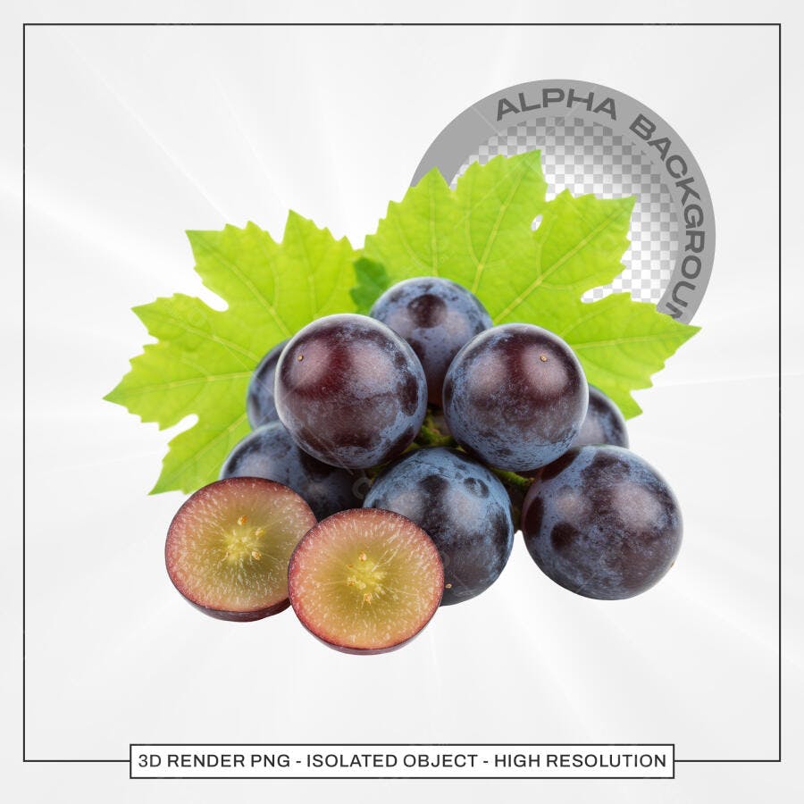 Imagem PSD Uvas para Site Vinícola PSD Editável