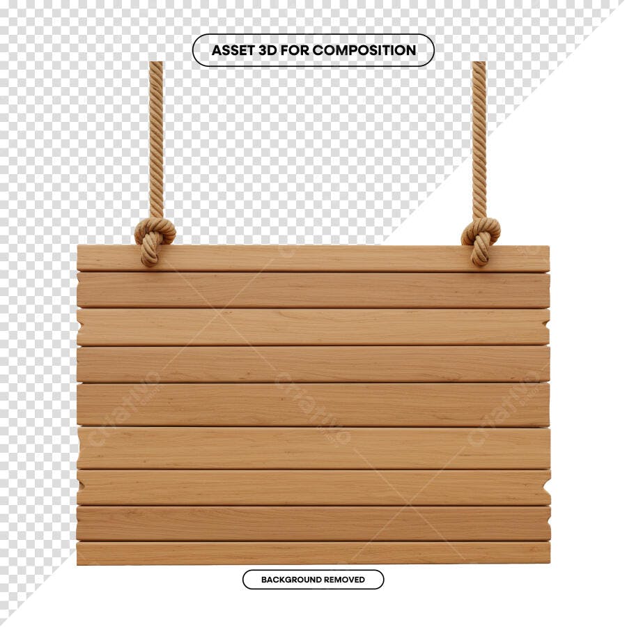 Placa de Madeira para Mockups PSD Editável