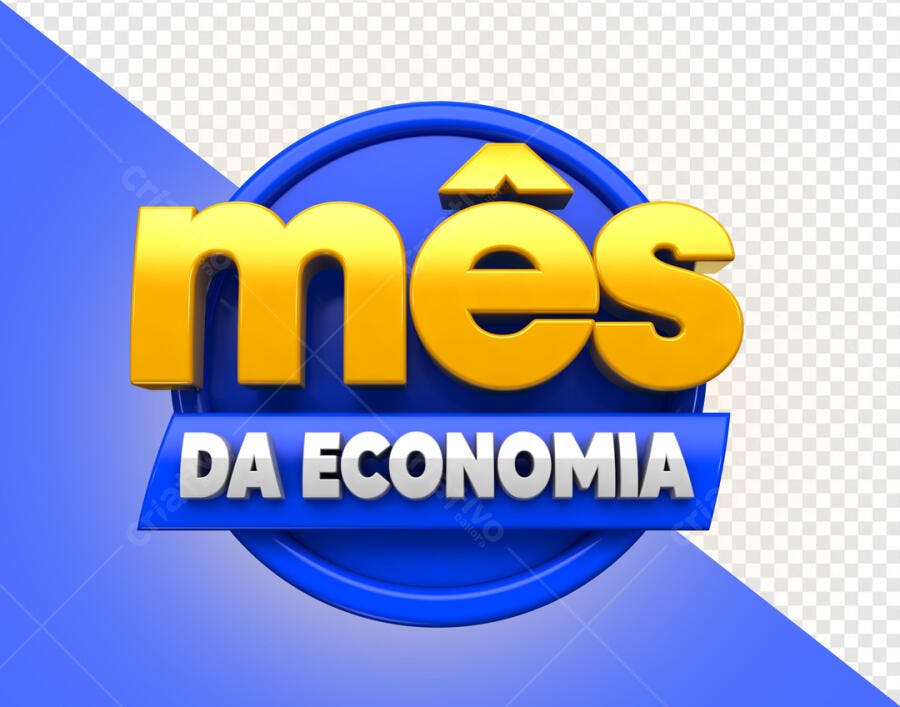 Logo Mês da Economia PSD Editável
