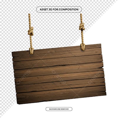 PLACA DE MADEIRA ELEMENTO 3D PARA COMPOSIÇÃO PNG SÃO JOÃO FESTA JUNINA SHOW EVENTO (183)
