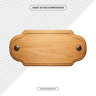 PLACA DE MADEIRA ELEMENTO 3D PARA COMPOSIÇÃO PNG SÃO JOÃO FESTA JUNINA SHOW EVENTO (162)