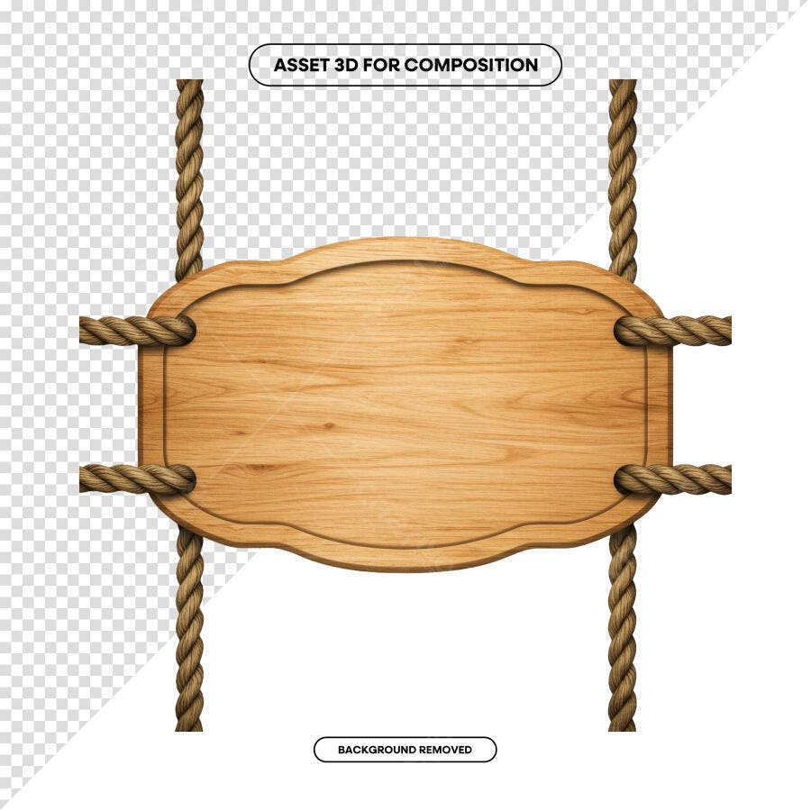 Placa de Madeira para Cardápio PSD Editável
