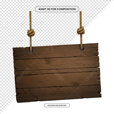 PLACA DE MADEIRA ELEMENTO 3D PARA COMPOSIÇÃO PNG SÃO JOÃO FESTA JUNINA SHOW EVENTO (112)