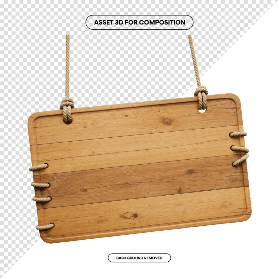 Placa de Madeira para Cardápio de Restaurante PSD Editável