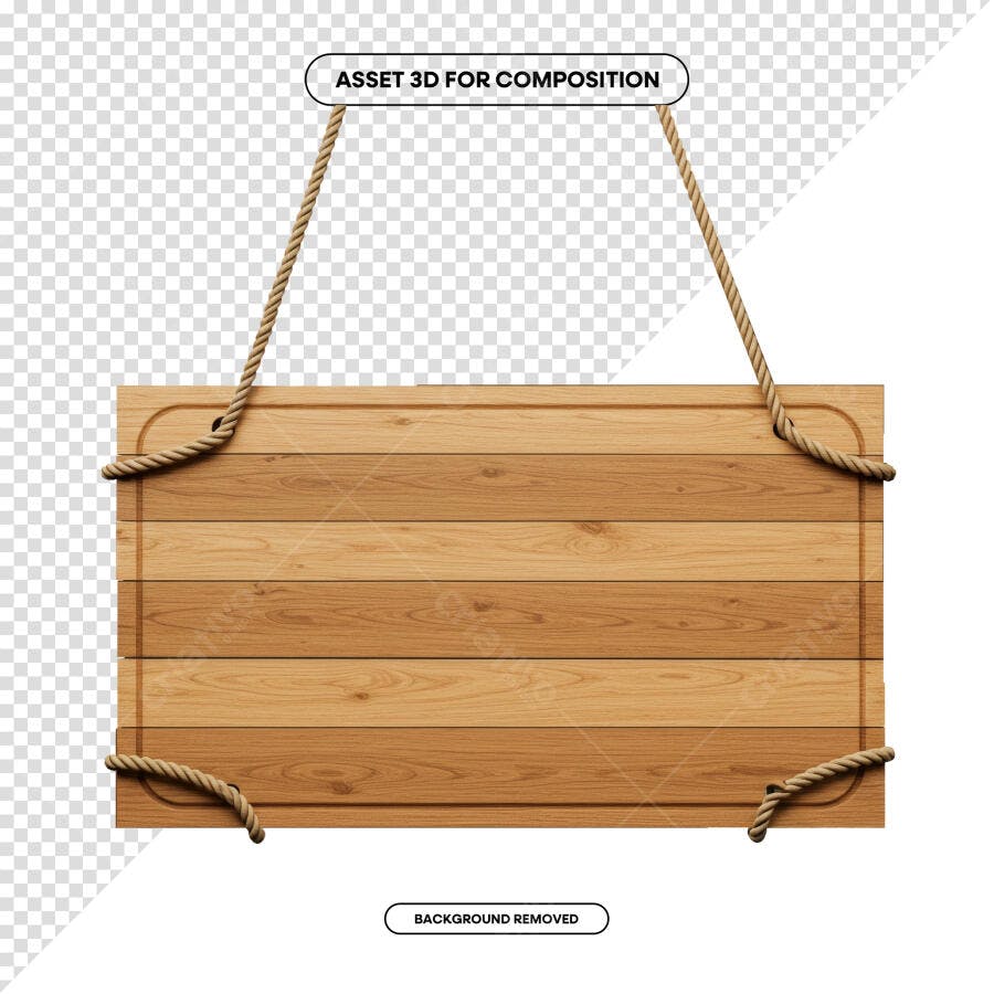 Placa de Madeira para Cardápio de Restaurante PSD Editável