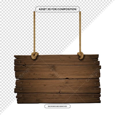 PLACA DE MADEIRA ELEMENTO 3D PARA COMPOSIÇÃO PNG SÃO JOÃO FESTA JUNINA SHOW EVENTO (184)