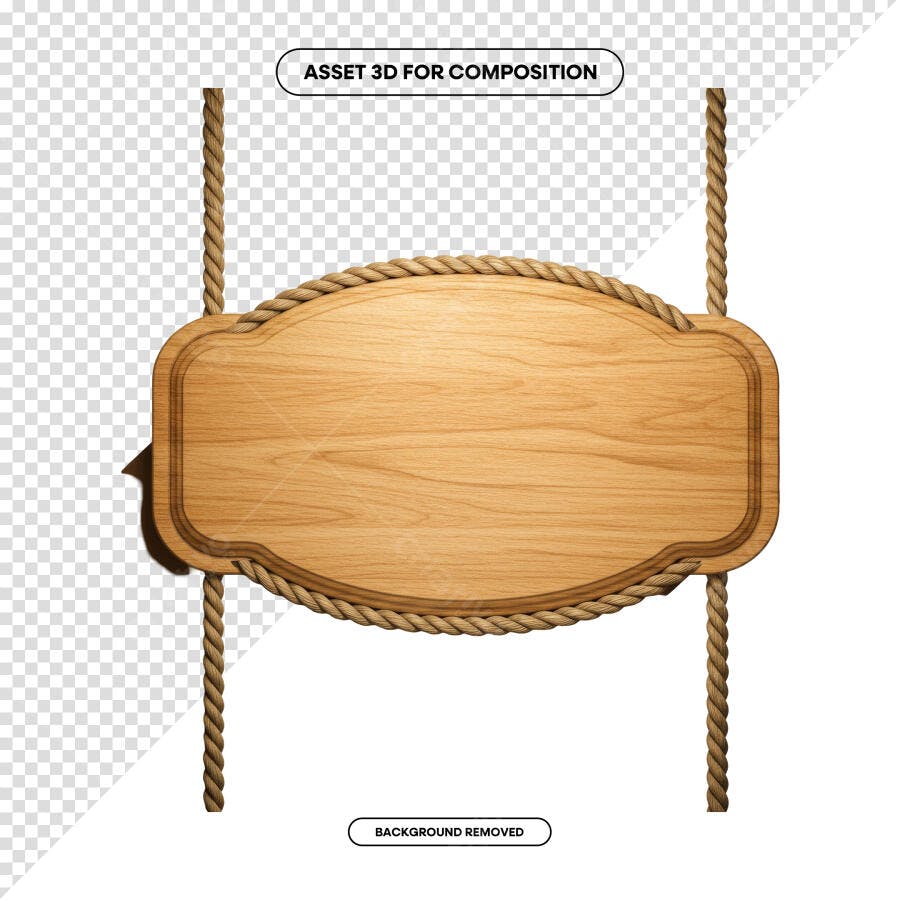 Placa de Madeira para Cardápio PSD Editável