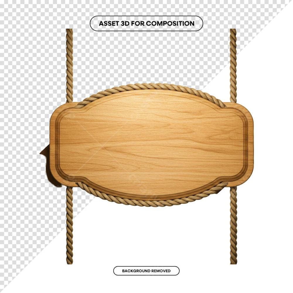 PLACA DE MADEIRA ELEMENTO 3D PARA COMPOSIÇÃO PNG SÃO JOÃO FESTA JUNINA SHOW EVENTO (231)