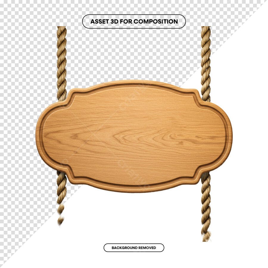 Placa de Madeira para Loja PSD Editável