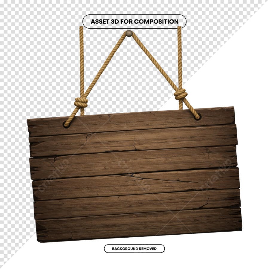 Placa de Madeira para Loja Rustica PSD Editável