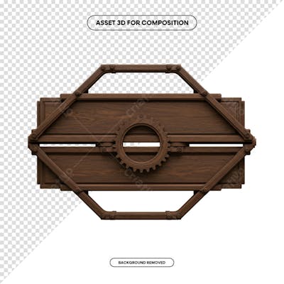PLACA DE MADEIRA ELEMENTO 3D PARA COMPOSIÇÃO PNG SÃO JOÃO FESTA JUNINA SHOW EVENTO (223)