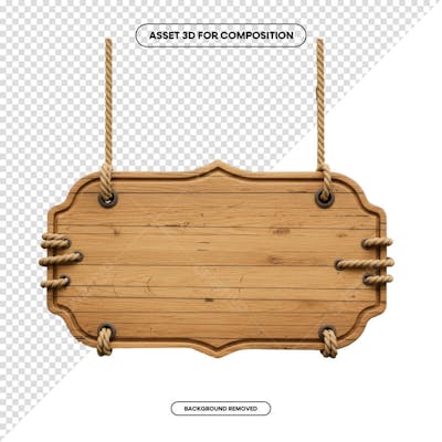 PLACA DE MADEIRA ELEMENTO 3D PARA COMPOSIÇÃO PNG SÃO JOÃO FESTA JUNINA SHOW EVENTO (139)
